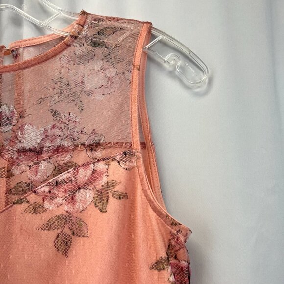 Apt. 9 Womens Multicolor Floral Sleeveless Round Neck Blouse Top Size Small - Picture 6 of 10